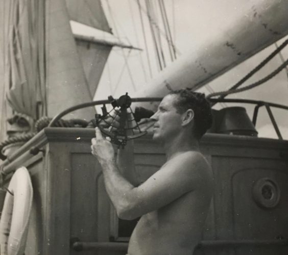 Harvard Columbus Expedition - Captain John W. McElroy - Taking More Measurements