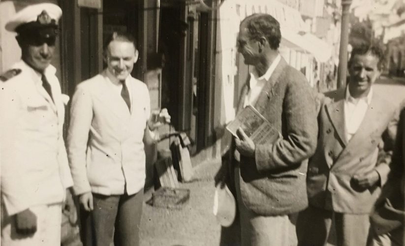 Harvard Columbus Expedition - Morison and McElroy at Port